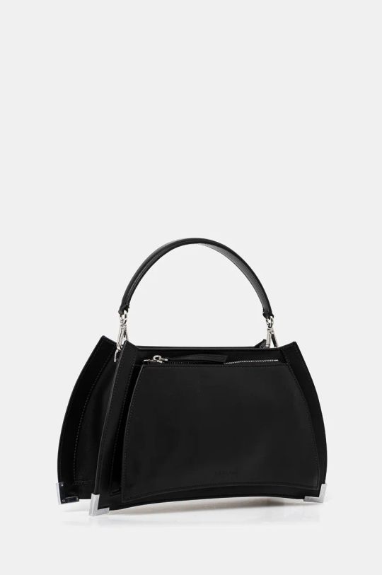 Кожена чанта The Kooples AFSA29003K черен AW24