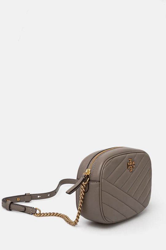 Δερμάτινη τσάντα Tory Burch Kira Chevron 152353.082 μπεζ AW24