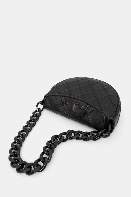 Tory Burch borsa a mano in pelle Fleming nero 162265.001