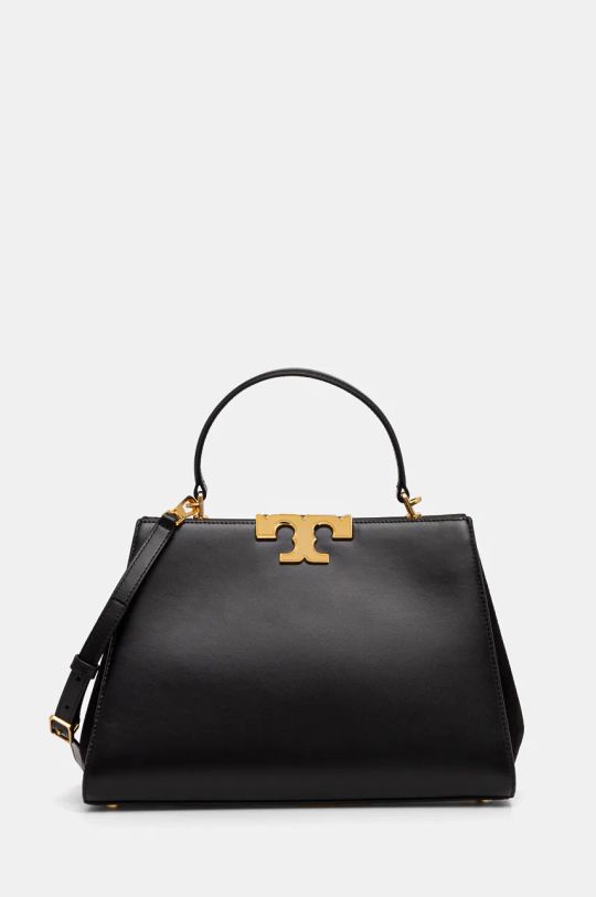 Kožna torba Tory Burch Eleanor bez uzorka crna 137312.001