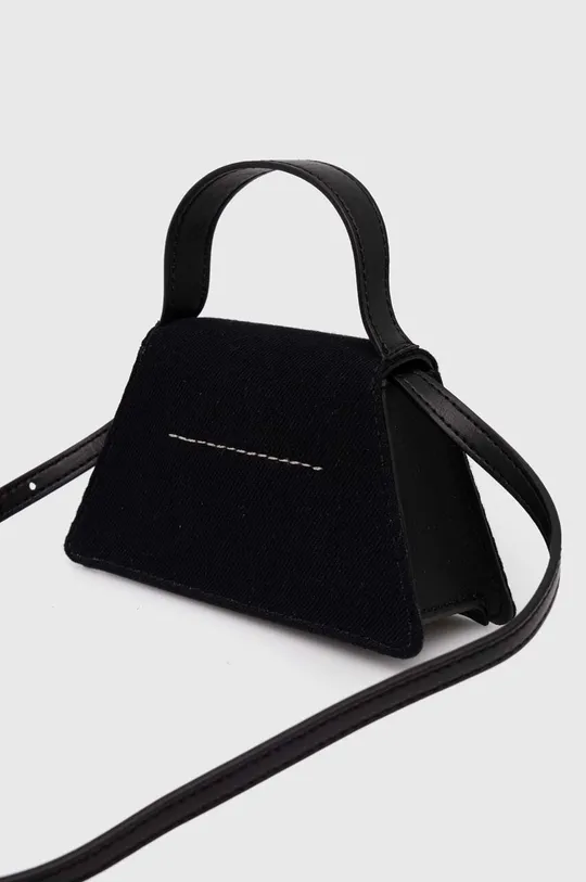 чорний Шкіряна сумочка MM6 Maison Margiela