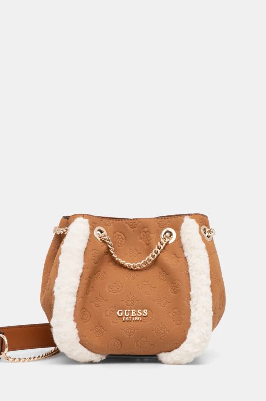 Guess torebka DAVIKA nie mieści A4 brązowy HWPG94.97040