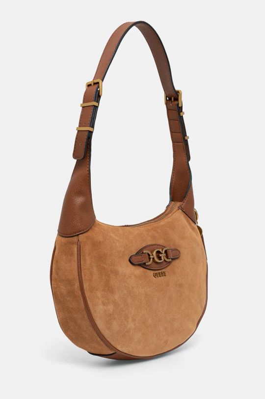 Guess borsa in pelle scamosciata MALVA HWSB94.94030 marrone AW24