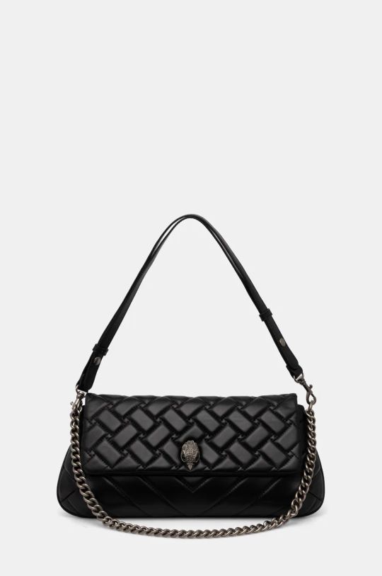 Kurt Geiger London borsa a mano in pelle KENSINGTON pelle fiore nero 3573900109