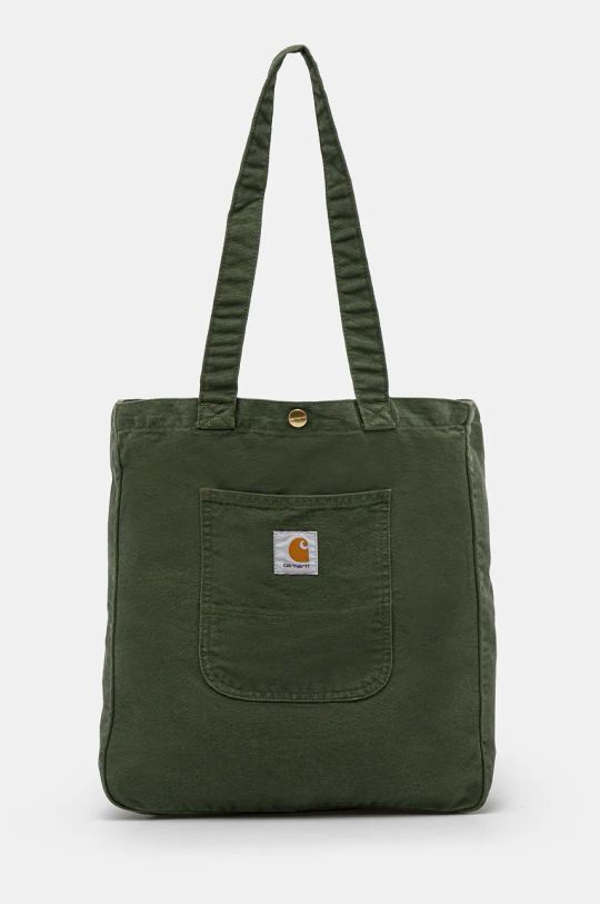 Хлопковая сумка Carhartt WIP Bayfield Tote аппликация зелёный I031403.2BR02