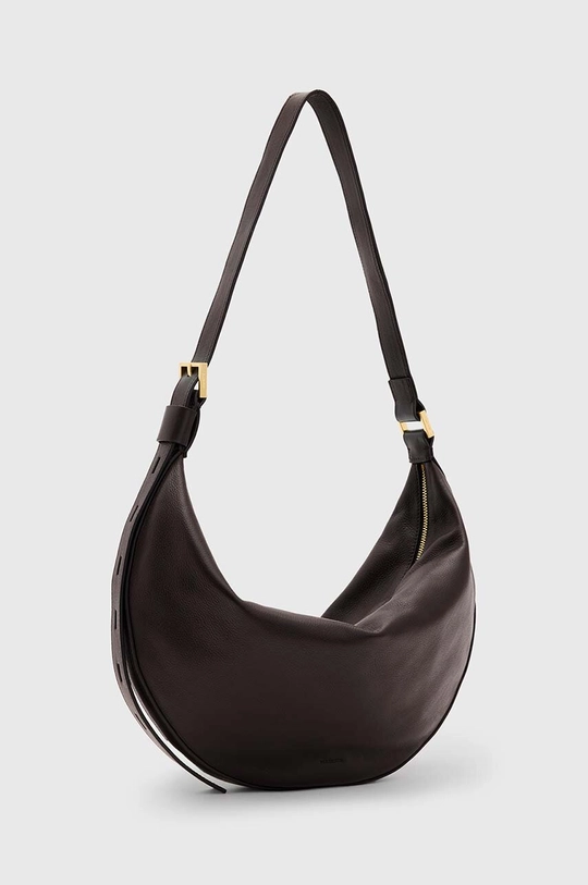 Accessori AllSaints borsa a mano in pelle HALF MOON W052XB marrone