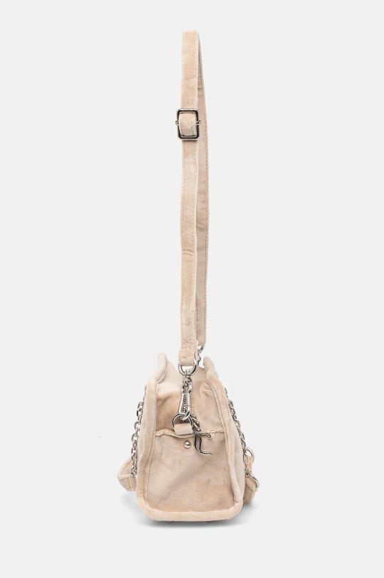 Juicy Couture borsa in velluto Kimberly BIJQL5465WPO.969 beige AW24