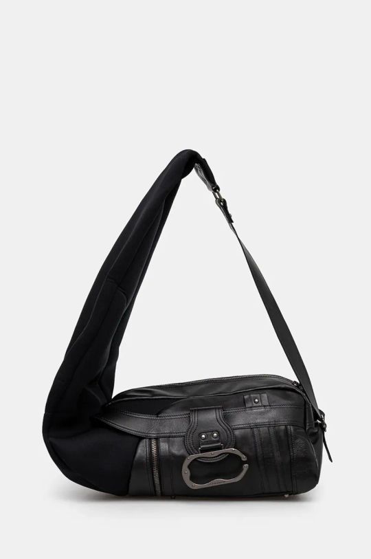 Kabelka Ottolinger Neoprene Leather Bag přírodní kůže černá 1272101921