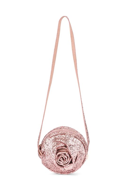 Konges Sløjd torebka dziecięca ROSE GLITTER BAG nie mieści A4 różowy KS101656