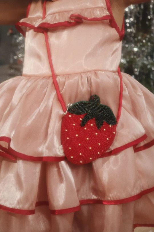 Παιδική τσάντα Konges Sløjd STRAWBERRY BAG KS102117 κόκκινο