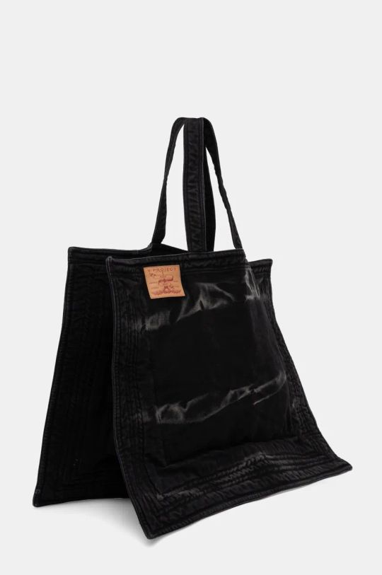 Džínová taška Y/Project MAXI WIRE CABAS BAG 620BA005 černá AW24