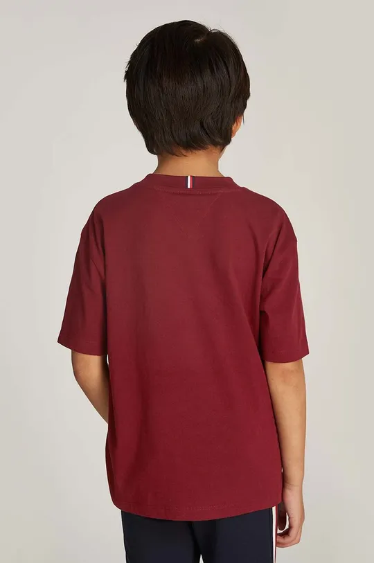 Дитяча бавовняна футболка Tommy Hilfiger KB0KB08575.9BYH.128.176