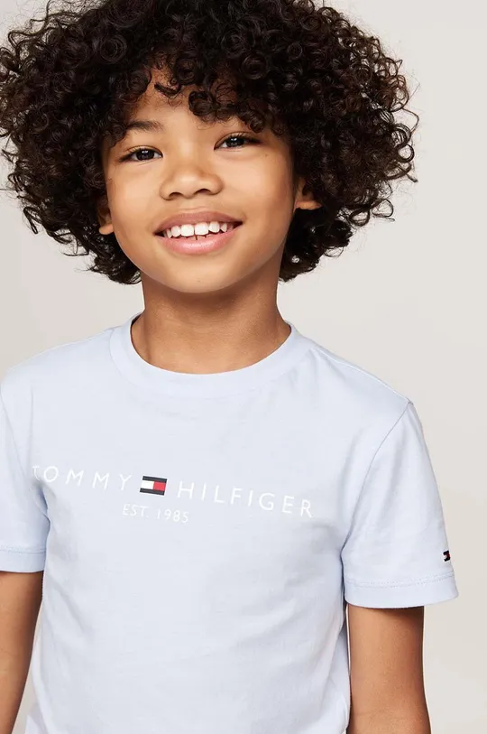 Мальчик Детская хлопковая футболка Tommy Hilfiger KS0KS00397.9BYH.92.122 голубой