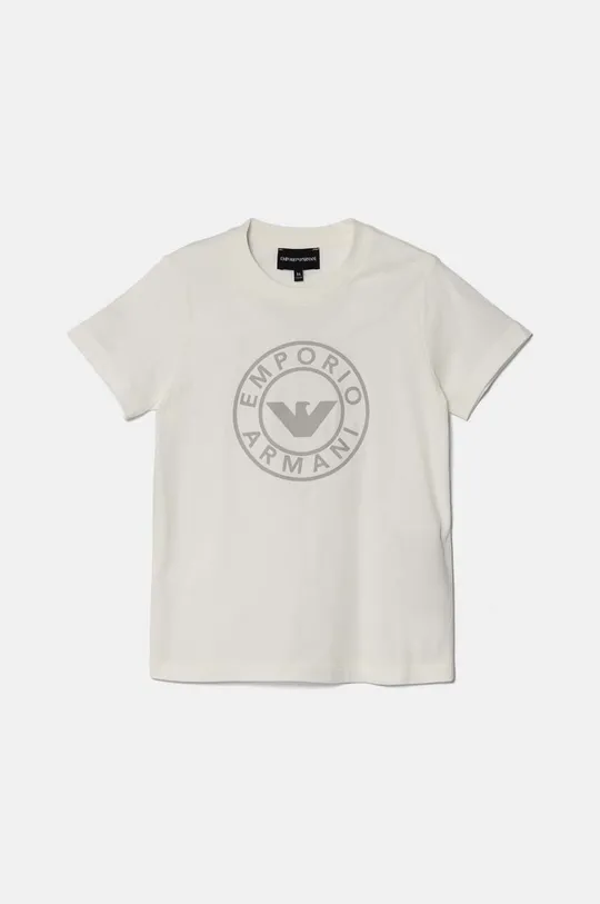 Дитяча бавовняна футболка Emporio Armani 2-pack 6D4DJ8.4J54Z білий AW24