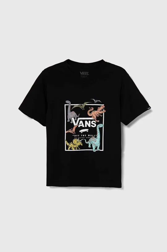 μαύρο Παιδικό βαμβακερό μπλουζάκι Vans Glow Dino Για αγόρια