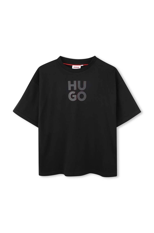 HUGO t-shirt in cotone per bambini cotone nero G00143.162.174