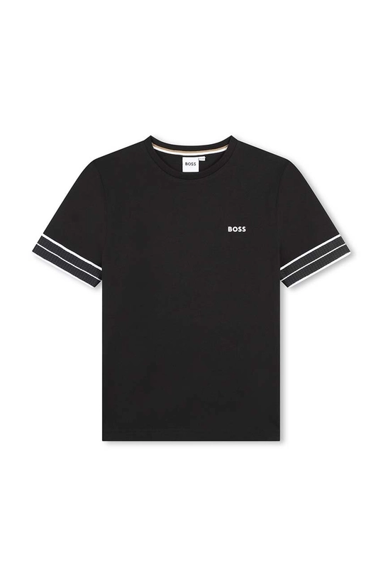 BOSS t-shirt in cotone per bambini cotone nero J51214.162.174