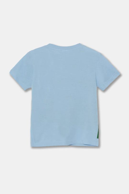 Lacoste t-shirt bawełniany dziecięcy TJ2578 niebieski AW24