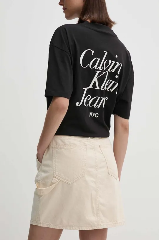 Хлопковая футболка Calvin Klein Jeans 100% Хлопок
