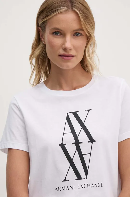 Одежда Хлопковая футболка Armani Exchange 6DYT04.YJG3Z белый