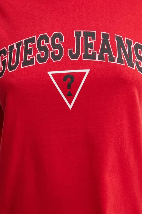 Бавовняна футболка Guess Jeans W4YI06.K8HM0 червоний