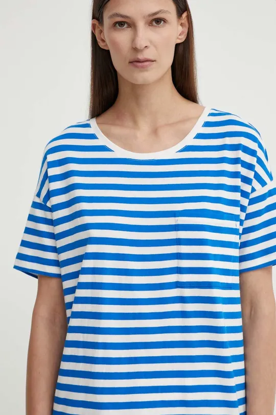 niebieski Marc O'Polo t-shirt bawełniany DENIM