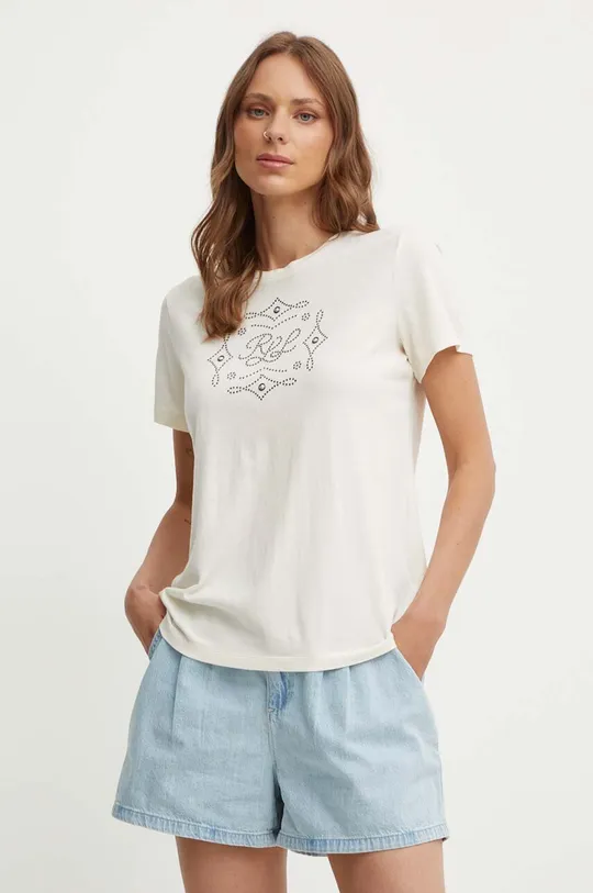 beige Lauren Ralph Lauren t-shirt