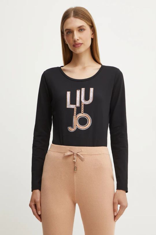 Liu Jo t-shirt sovrastampa nero TF4206.JS088