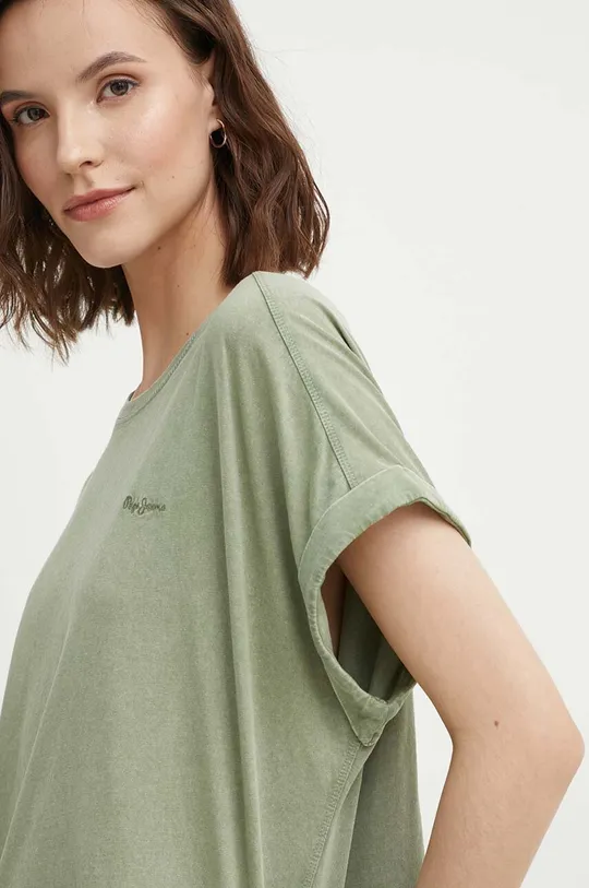 verde Pepe Jeans t-shirt in cotone EDITH