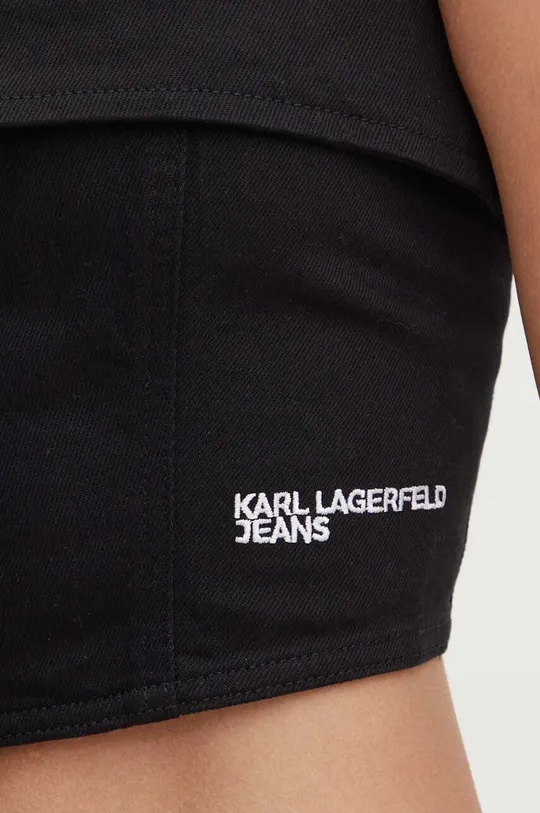 czarny Karl Lagerfeld Jeans top jeansowy