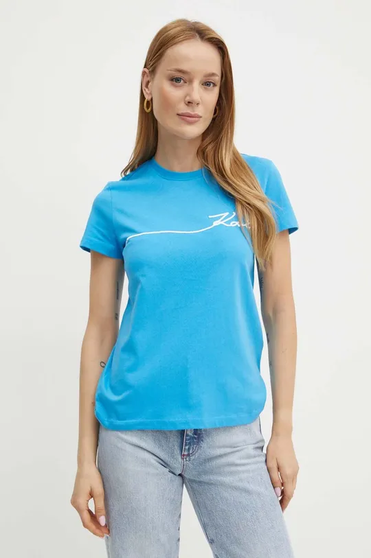 blu Karl Lagerfeld t-shirt in cotone