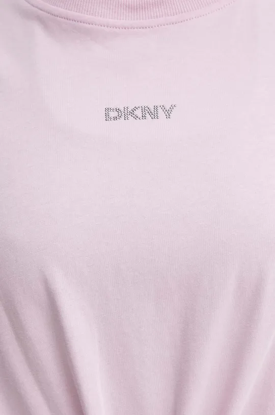 Хлопковая футболка Dkny DP4T9994 розовый