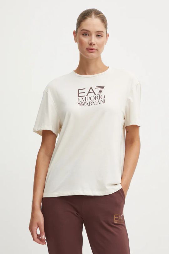 EA7 Emporio Armani t-shirt sovrastampa beige TJVLZ.6DTT10.1120