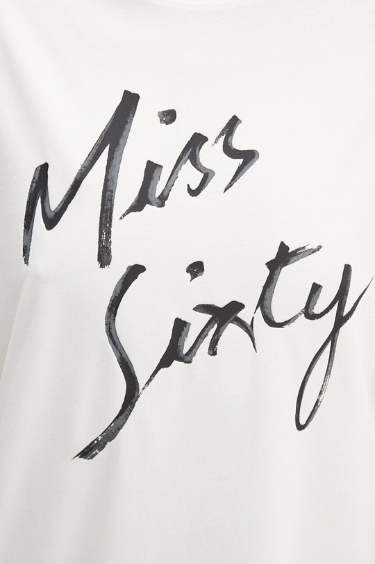 T-shirt από μείγμα μεταξιού Miss Sixty 6L3SJ3780000 μπεζ