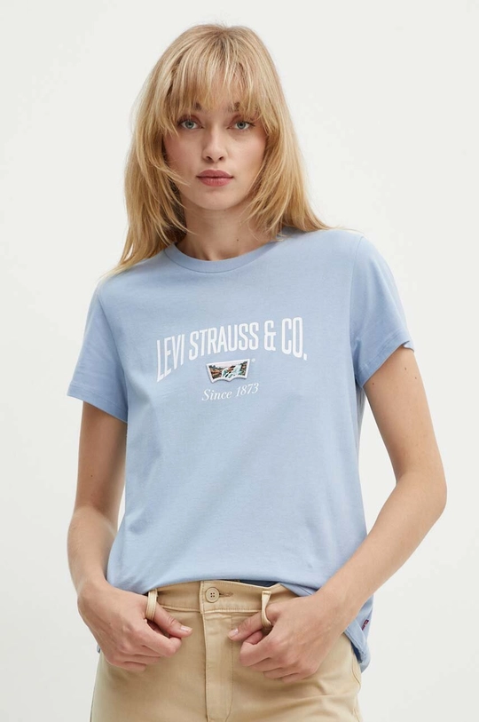 Levi's t-shirt in cotone sovrastampa blu 17369.2801