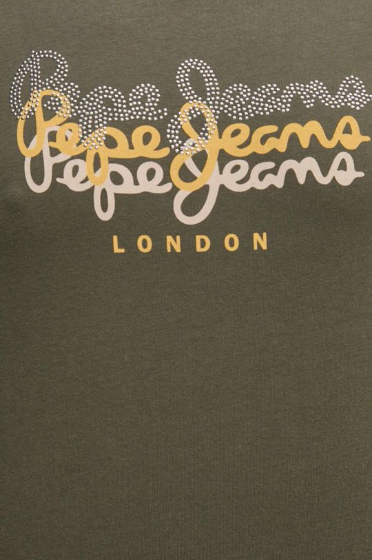 Хлопковая футболка Pepe Jeans GALEY PL505941 зелёный