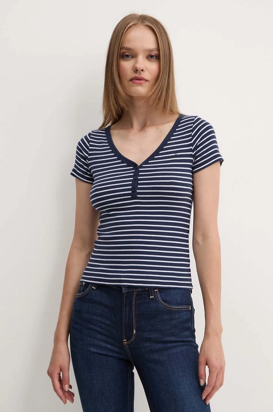 Hollister Co. tricou bleumarin KI339.3774.204