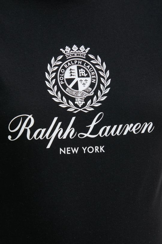 Βαμβακερό μπλουζάκι Polo Ralph Lauren 211952901 μαύρο