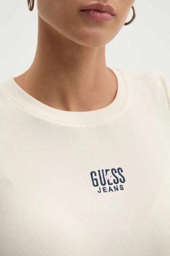 Tričko Guess Jeans béžová W4BI58.KA0H1