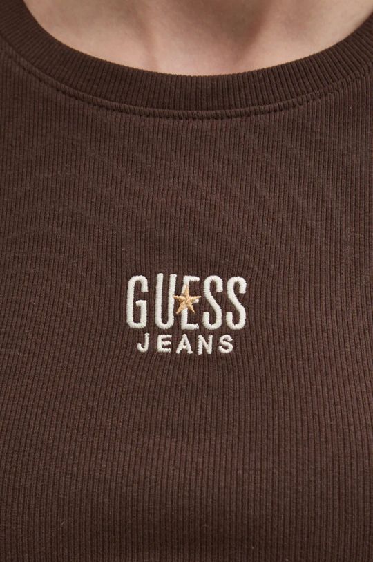 Tričko Guess Jeans W4BI58.KA0H1 hnedá