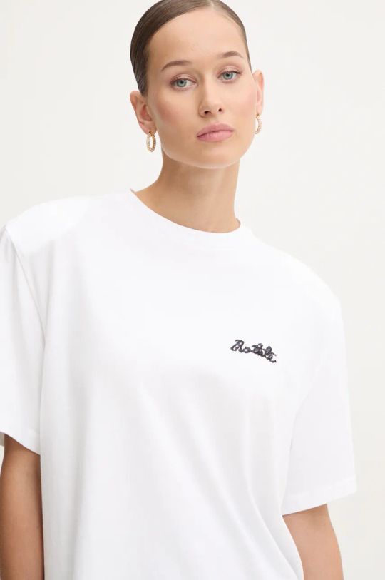 Rotate t-shirt bawełniany biały 111514400