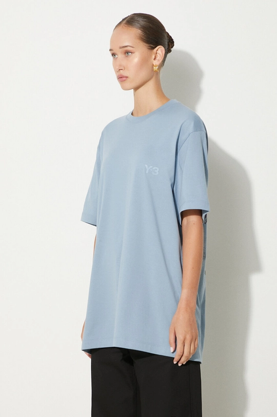 Y-3 t-shirt in cotone Graphic Tee blu JD9843