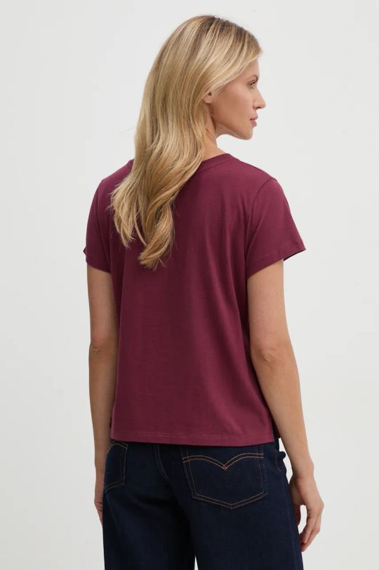 Îmbrăcăminte Levi's tricou din bumbac A8804 burgundia