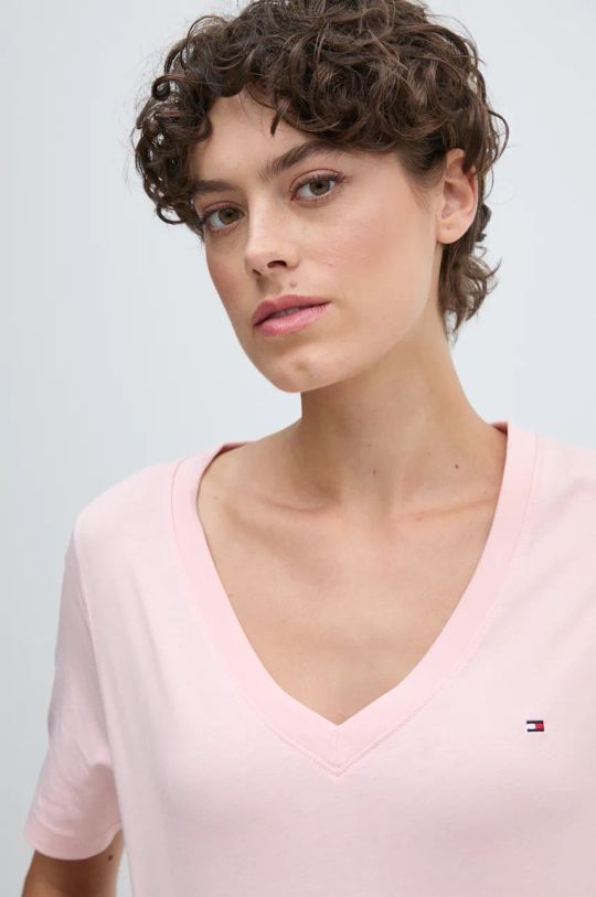 Tommy Hilfiger t-shirt in cotone rosa WW0WW44177