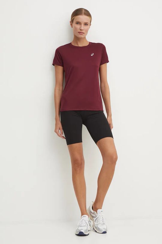 Asics tricou de alergare Core 2012C335.504 burgundia AW24