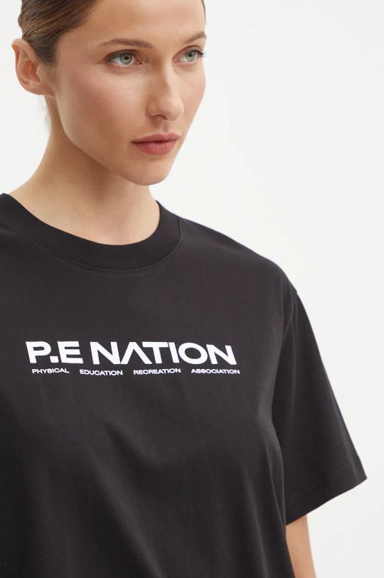 P.E Nation t-shirt bawełniany Aero SS Tee czarny 243T329