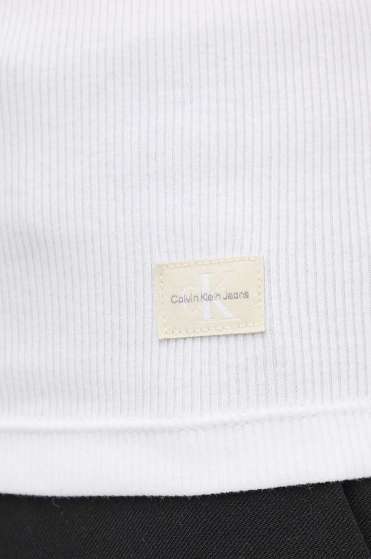 Μπλουζάκι Calvin Klein Jeans J20J224458 μπεζ