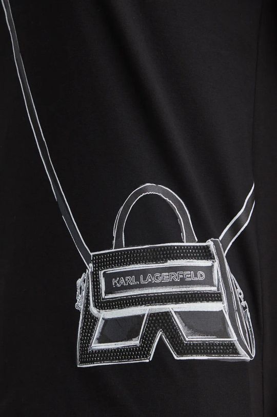 Karl Lagerfeld t-shirt in cotone 236W1731 nero