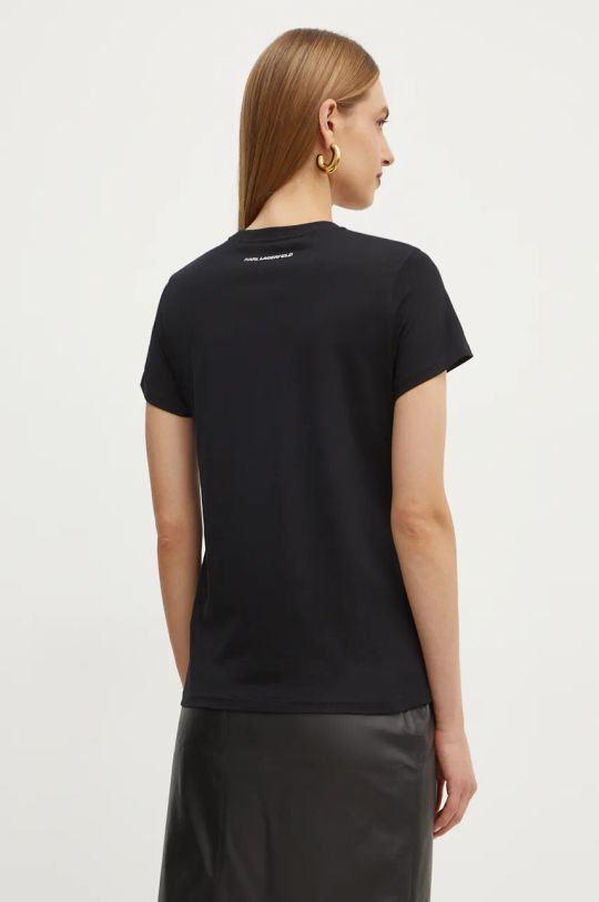 Abbigliamento Karl Lagerfeld t-shirt in cotone 246W1715 nero