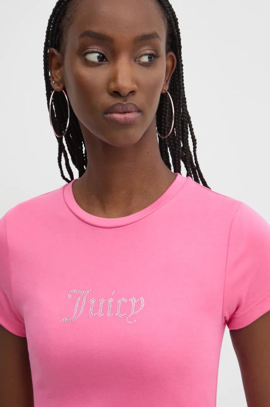 Μπλουζάκι Juicy Couture DOT RUCHED TEE ροζ JCWCT24311.679